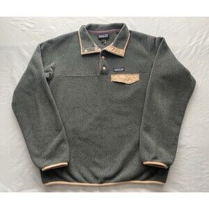 Patagonia Synchilla Fleece Pullover Women’s Medium Lightweight Jacket Dark Gray
